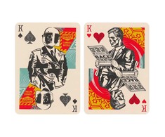 Theory 11 Žaidimų Kortos - OBEY Koliažas Theory11 56 Pokerio Kortos, 2 Džokeriai