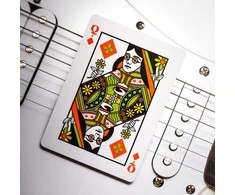 Theory 11 Žaidimų Kortos - The Beatles Speciali Leidimas 52 Kortos + 2 Džokeriai Auksinė Folija Balta