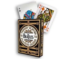 Theory 11 Žaidimų Kortos - The Beatles Speciali Išleidimo 52 Kortos su Džokeriais Juodos spalvos