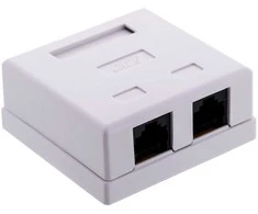 Tinklo Jungtis - Alantec GN011 Cat6 2-Port Balta