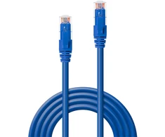Tinklo kabelis - LINDY 7,5m Cat.6 U/UTP 250MHz varis 26AWG mėlynas