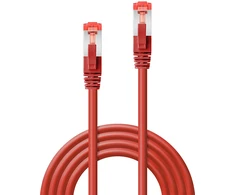 Tinklo Kabelis - LINDY Cat.6 S/FTP Tinklo Kabelis, RJ45, M/M, 250MHz, 27AWG, 15 m, Raudonas