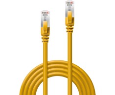 Tinklo Kabelis - LINDY Cat.6A S/FTP LSZH Tinklo Kabelis, RJ45, M/M, 500MHz, 0.5 m, Geltonas