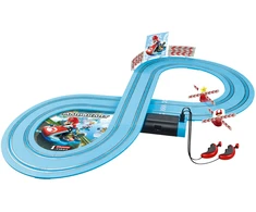 Transporto ir trasos rinkinys - Carrera RC Nintendo Mario Kart 2 transporto priemonės 2,5 metro trasa Raudona/Mėlyna