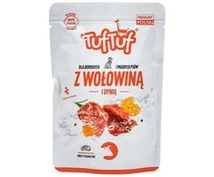 TufTuf Šunų Maistas - TUF TUF Smulkinta Jautiena su Moliūgu 100g Be Glitimo