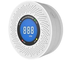 Tuya CO Detektorius - Elektrokeminis Jutiklis su LCD Ekranu ir 70 dB Signalu