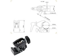 Tvirtinimo Įrankis - Manfrotto Super-clamp Quick Action (Versatile Mounting Solution)