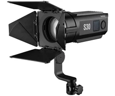 Uitgelicht Apšvietimo Įranga - Godox Focusing LED Light S30 rinkinys, 10-100% Šviesumas, 5600K, 96 CRI