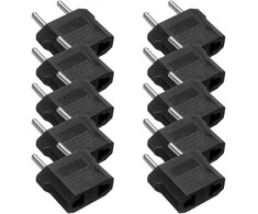 UPH AC adapteris/perėjimas iš US į EU(2.5/250V, 10A) - 10 vnt.