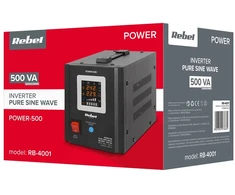 UPS - Rebel POWER-500 500 VA/300 W grynos sinusoidės keitiklis juodas