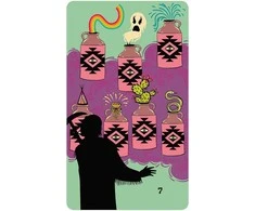 Us Games Systems Taro Kortų Rinkinys - Desert Illuminations Taro 78 Kortos Iliustruotas Gidas 8x14x4.5 cm