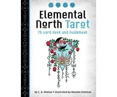 Us Games Systems Taro Kortų Rinkinys - Elemental North Taro Kortos 78 Kortos su Gido Knyga