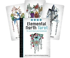 Us Games Systems Taro Kortų Rinkinys - Elemental North Taro Kortos 78 Kortos su Gido Knyga