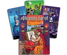 Us Games Systems Tarot Kortų Rinkinys - Allcento 100 Kortų Iliustruotas Vadovas Juodais Kraštais