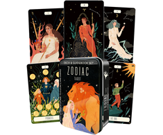 KNYGA US Games Systems Zodiac Taro Kortos Ir Knygelė Metalinėje Dėžutėje