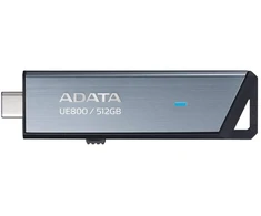USB Atmintinė - ADATA UE800 512 GB, USB Type-C, 1000 MB/s, Sidabrinė