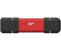 USB Atmintinė - Silicon Power DS72 250GB USB Type-A/Type-C 3.2 Gen 2 Raudona
