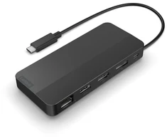 USB-C Dokas - Lenovo Docking Station 40B90000WW USB-C Travel Dock, 137 g, 120 mm x 55 mm x 20 mm, Juoda