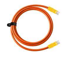 USB-C kabelis - Newell USB-C 100W 2m silikoninis oranžinis-geltonas