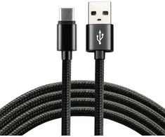 USB-C Laidas - EverActive CBB-1.2CB 3 A Greitasis Įkrovimas, 480 Mbps, 1,2 m, Juoda