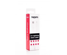 SEEK TOTI USB A to Lightning, 1m PVC Data Cable 2A (non-MFI), Baltas
