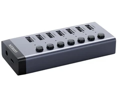 USB Hub - UGREEN CM481 7-Port USB 3.0 Hublas, 5Gbps Duomenų Perdavimo, Greitas Įkrovimas
