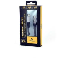 USB Kabelis - Gembird CCBP-USB3-CMCM100-1.5M, Juodas, Sidabras