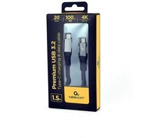 USB Kabelis - Gembird CCBP-USB3-CMCM100-1.5M, Juodas, Sidabras