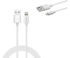 Savio CL-193 USB kabelis USB 2.0 2 m USB A USB C/Lightning Baltas