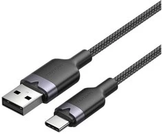 USB 2.0 A–USB-C 3A laidas Vention CTNBF 1 M (juodas)