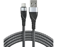 USB Laidas - everActive CBB-2MG Micro USB 2.0, 2,4 A Greitasis Įkrovimas, 480 Mbps Duomenų Perdavimo Sparta, 2 m, Juoda