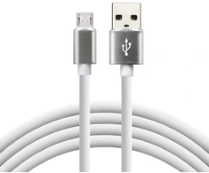 USB Laidas – EverActive CBS-1.5MW Micro USB 2,4 A, 480 Mbps, 1,5 m, Balta