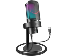 USB mikrofonas - Fifine A8 USB kondensatorinis kardioidinis su stovu juodas