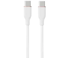 USB Type-C Kabelis - HiSmart 3m 100W 480Mbps Baltas
