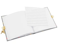 Užrašų knygelė - GOLDBUCH 44389 17x17 cm 96 Puslapių Su Užraktu Vasaros Diena Pilka