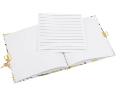 Užrašų knygelė - GOLDBUCH 44487 Lilly 96 Puslapių 17x17 cm su Užraktu, Balta
