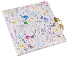 Užrašų knygelė - GOLDBUCH 44575 Vasaros Pieva 17x17 cm su Užraktu Baltos Puslapiai alyvinis