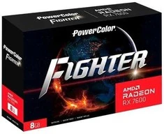 PowerColor Fighter RX7600 8G-F vaizdo plokštė