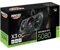 Vaizdo plokštė INNO3D GeForce RTX 5080 X3 16GB OC DLSS 4