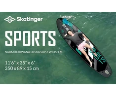 SKATINGER Pilkas Sports 350x89x15 Yoga SUP Board