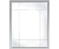 Veidrodis - INNOVA EDITIONS M7498 Groove 40x50 Dekoratyvinis Veidrodis, 40 cm x 50 cm, Sidabrinis