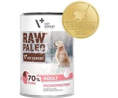 Vetexpert Drėgnas Šunų Maistas - RAW PALEO Monoproteinas Kiauliena 400g