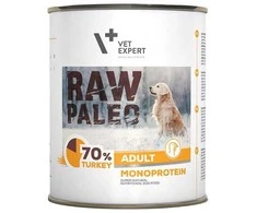 Vetexpert Drėgnas Šunų Maistas - RAW PALEO Monoproteinas Kalakutiena 800g Be Grūdų