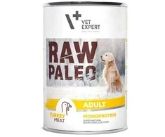 Vetexpert RAW PALEO Adult Monoprotein kalakutiena - wet dog food - 400g