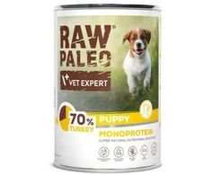 Vetexpert Drėgnas Šunų Maistas - RAW PALEO Monoproteininė Kalakutiena - 400g
