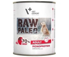 Vetexpert Drėgnas Šunų Maistas - RAW PALEO Monoproteinas Jautiena 800g