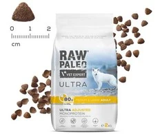 RAW PALEO Ultra Medium&amp;Large Adult kalakutiena - dry dog ​​food - 10 kg
