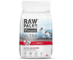 Vetexpert Sausas Šunų Maistas - RAW PALEO Ultra Mini Jautiena 2kg