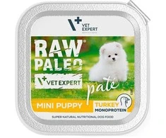 Vetexpert Drėgnas Šunų Maistas - RAW PALEO Mini Puppy kalakutiena 150 g