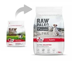 Vetexpert Šunų Maistas - RAW PALEO Ultra Mini Jautiena 750 g